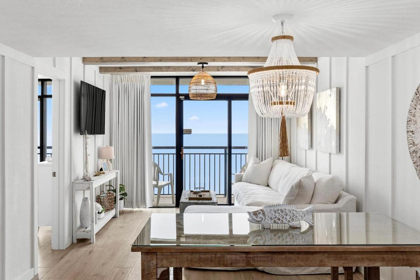 Luxury Ocean Front By Barefoot Landing Apartment Myrtle Beach Bagian luar foto