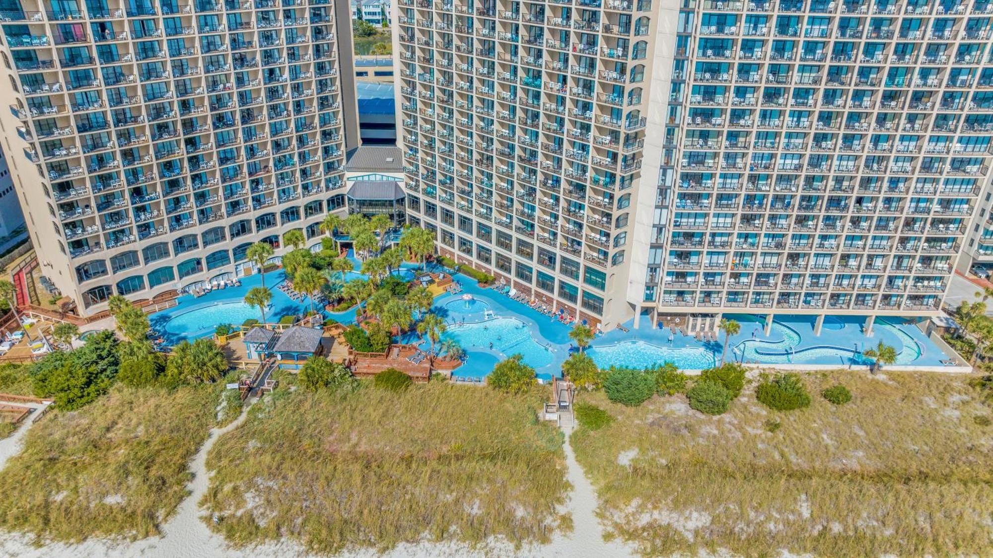 Luxury Ocean Front By Barefoot Landing Apartment Myrtle Beach Bagian luar foto